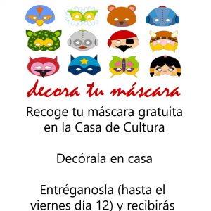 Carnaval virtual, decora tu máscara
